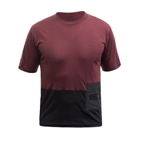 Dres Fresh Trash MEN'S LITE MERINO POCKET JERSEY MERLOT RED/BLACK 