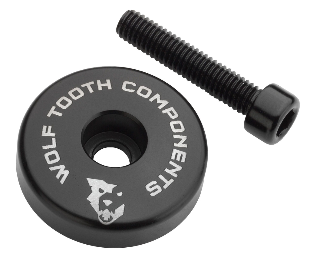 Víčko hlavového složení WOLF TOOTH ULTRALIGHT STEM CAP černá + 10mm spacer