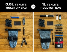 Brašna s adaptérem WOLF TOOTH TEKLITE ROLL-TOP BAG šedá 0.6L