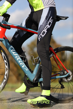 Kalhoty FORCE F58 se šráky s vložkou, černo-šedé