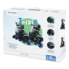 Dětské kolečkové brusle Spokey TRIXIE, černo-modré