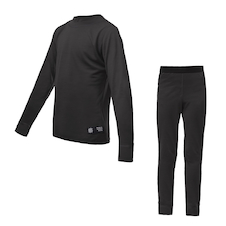 Juniorské triko dl.rukáv + spodky SENSOR MERINO ACTIVE SET černá 