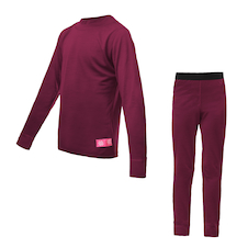 Juniorské triko dl.rukáv + spodky SENSOR MERINO ACTIVE SET lilla 