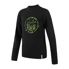 Dětské triko dl.rukáv SENSOR MERINO DF CLUB černá 