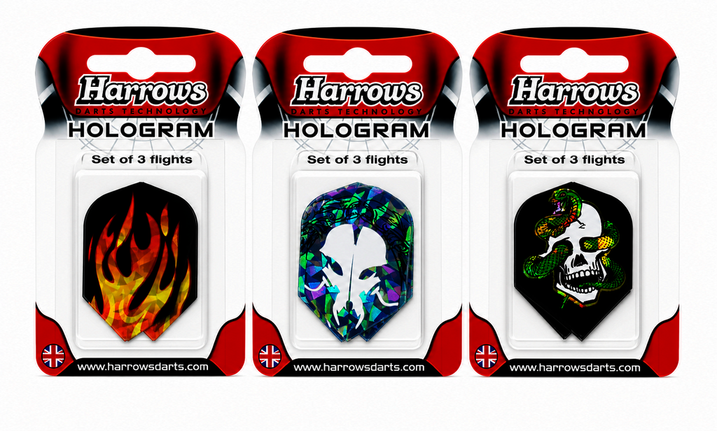 Letky k šipkám HARROWS Hologram