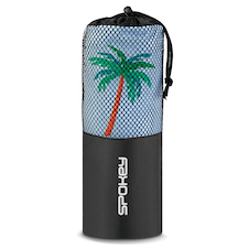 Dětská rychleschnoucí osuška s kapucí a zapínáním Spokey PALMS, 70 x 175 cm, modrá