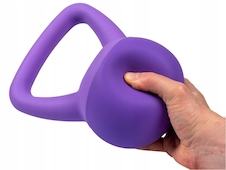 Soft PVC Kettlebell 2 kg, fialový