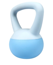 Soft PVC Kettlebell 3 kg, modrý