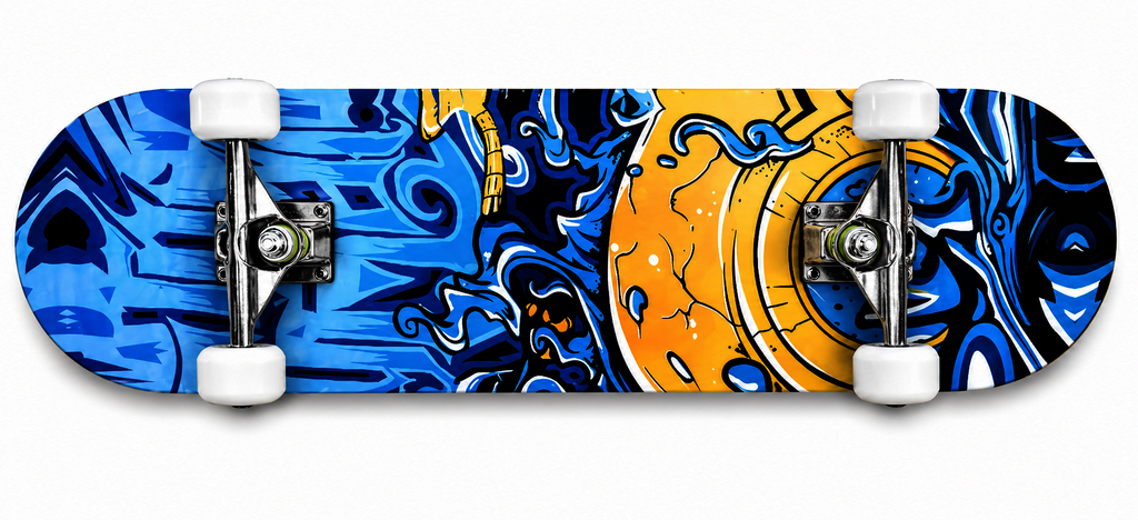 Skateboard sportovní s alu podvozkem a protismykem pro rekreační účely