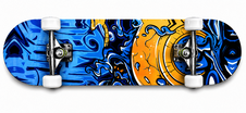 Skateboard sportovní s alu podvozkem a protismykem pro rekreační účely
