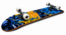 Skateboard sportovní s alu podvozkem a protismykem pro rekreační účely