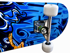Skateboard sportovní s alu podvozkem a protismykem pro rekreační účely