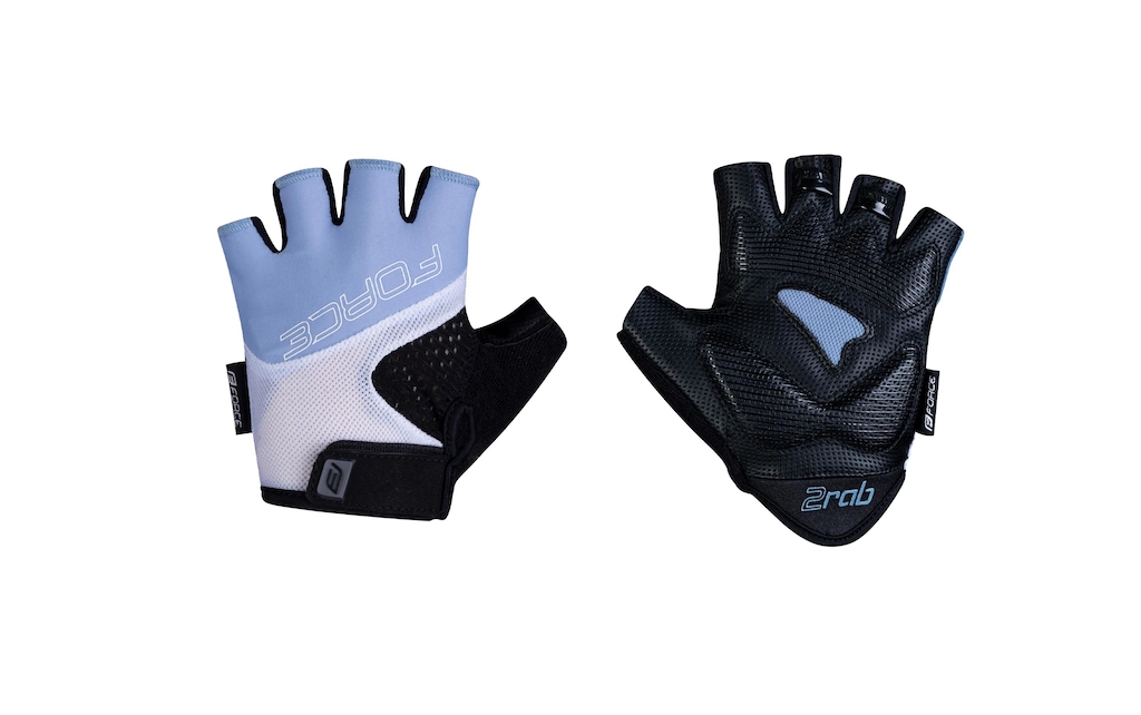 Rukavice FORCE RAB 2 KID, černo-modro-bílé