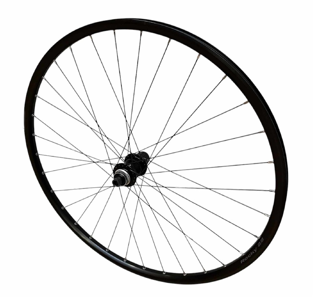 Zapletené kolo 28 a 29 Z Rocky 23 Disc černý CL 12x142