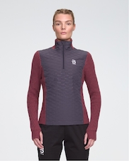 Svetr BJ Half zip comfy 2.0 W wild berry