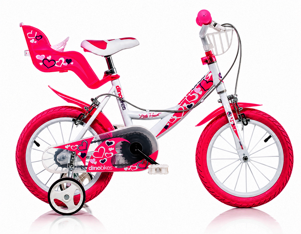 Dětské kolo 16 Dino bikes 164RN Bílá, růžový potisk 2022