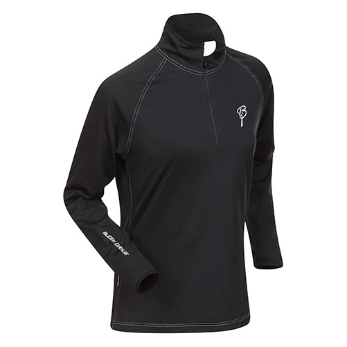 Triko BJ Gate W 1/2 zip Black