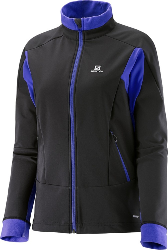 Bunda Salomon Momentum Softshell W black/violet 16/17