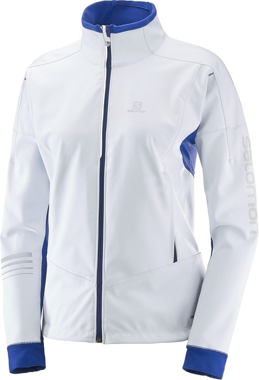 Bunda Salomon Lightning Warm sshell W white/soda 17/18