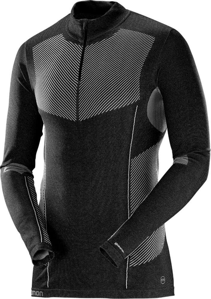 Triko Salomon Primo warm LS HZ M black 18/19