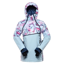 Bunda dámská ALPINE PRO OMEQA s membránou PTX modrá