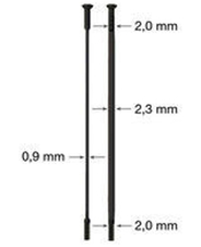 Drát nerez Sapim CX Ray 2-2,3/0,9-2mm přímý černý