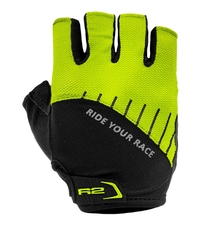 Cyklistické rukavice R2 VOUK ATR19D-yellow