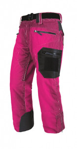 Lyžařské kalhoty ENERGIAPURA VELVET GRONG PRINTED LADY, fuxia