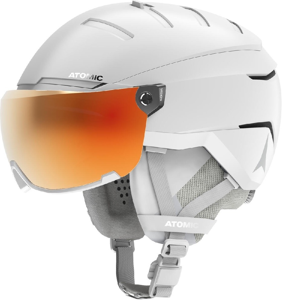 Lyžařská helma ATOMIC Savor GT amid visor HD wht