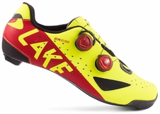 Tretry LAKE CX238 Carbon fluo žlutá/červená