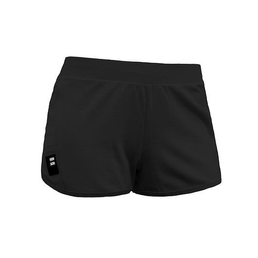 Kalhoty krátké dámské SENSOR MERINO UPPER traveller černé