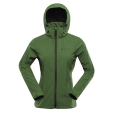 Bunda dámská ALPINE PRO HOORA softshellová zelená