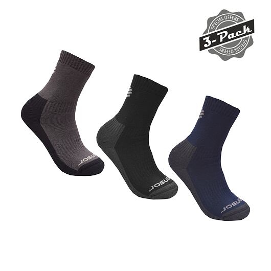 Ponožky SENSOR TREKING EVO 3-PACK černá/šedá/modrá