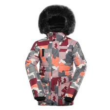 Bunda dětská ALPINE PRO WERDO s membránou PTX růžová pale mauve