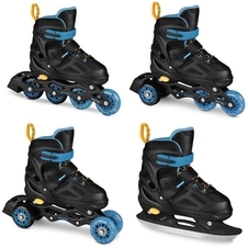 Brusle Spokey QUATTRO 4v1 černo-modré