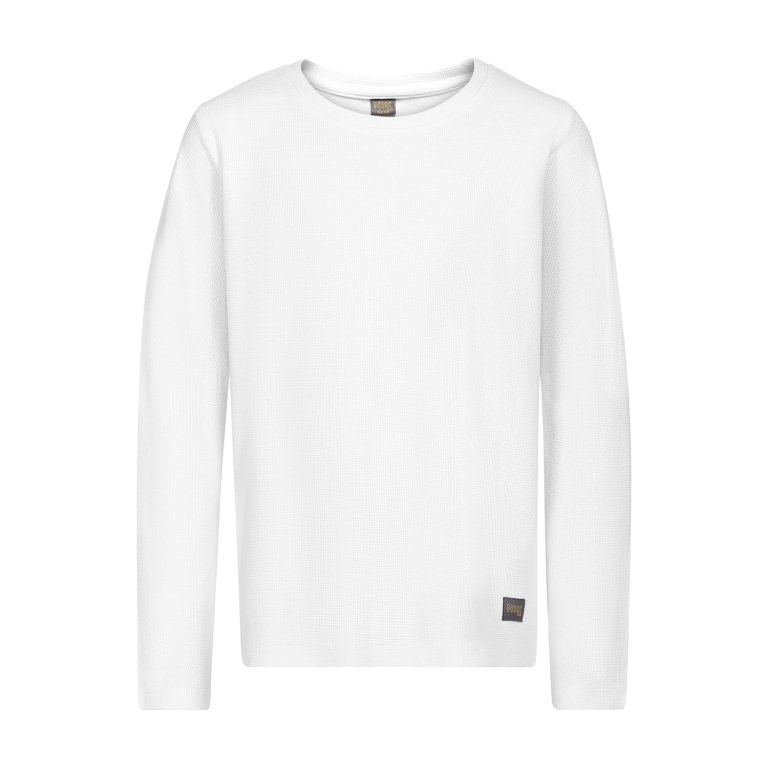 Triko dětské dlouhé NAX OKERO bílé