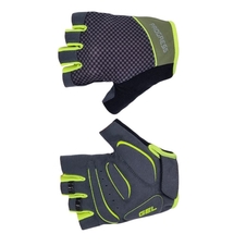 Rukavice cyklistické Progress SOLAR MITTS olivovo/limetkové