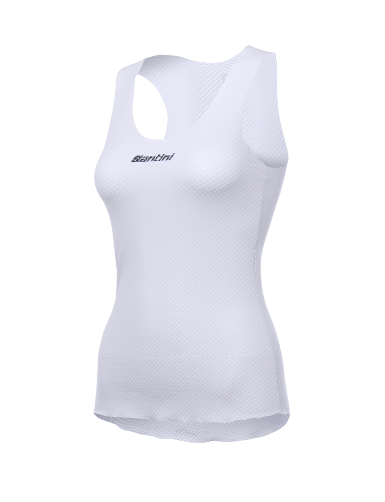 Dámské funkční triko bez rukávů SANTINI Lieve White