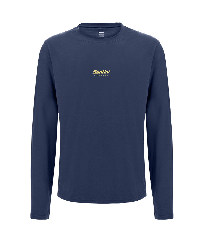 Triko s dlouhým rukávem SANTINI Brand Blue