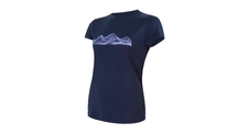 Dámské triko kr.rukáv SENSOR MERINO ACTIVE MOUNTAINS deep blue 
