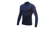 Pánské triko dl.rukáv stoják zip SENSOR MERINO ACTIVE deep blue 