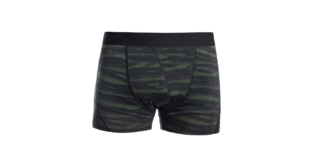 Pánské trenky SENSOR MERINO IMPRESS černá/batik 