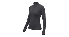 Dámské triko dl.rukáv roll neck SENSOR MERINO BOLD anthracite gray 