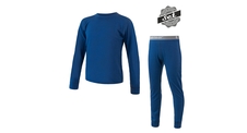 Dětské triko dl.rukáv + spodky SENSOR MERINO AIR SET tm.modrá 