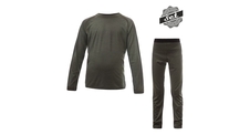 Dětské triko dl.rukáv + spodky SENSOR MERINO AIR SET olive green 