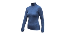 Dámské triko roll neck dl.rukáv SENSOR MERINO BOLD cool blue 