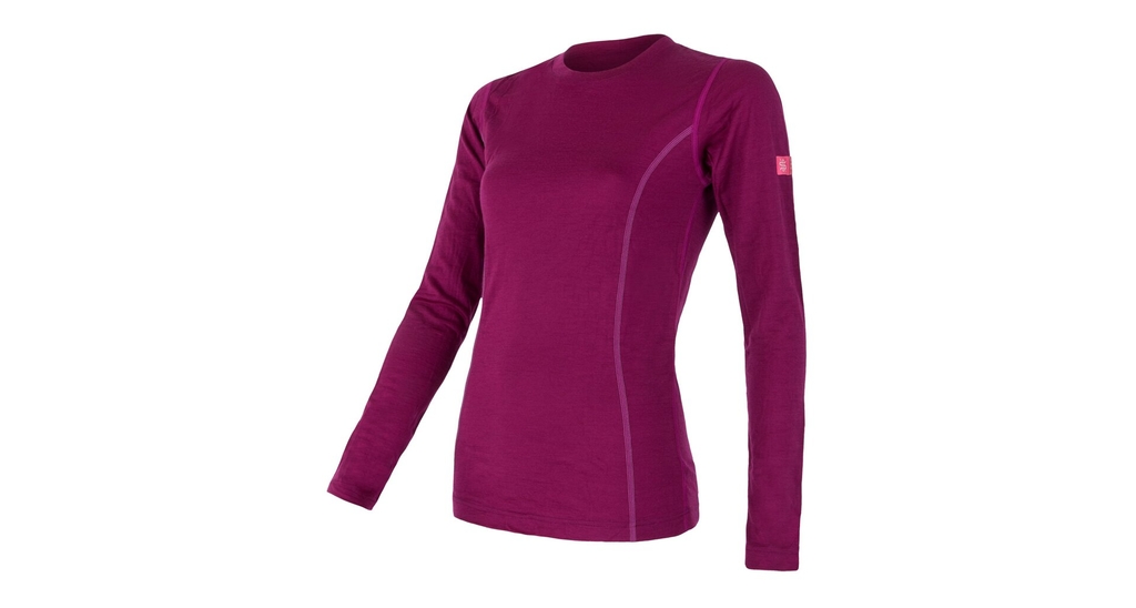 Dámské triko dl.rukáv SENSOR MERINO ACTIVE lilla 