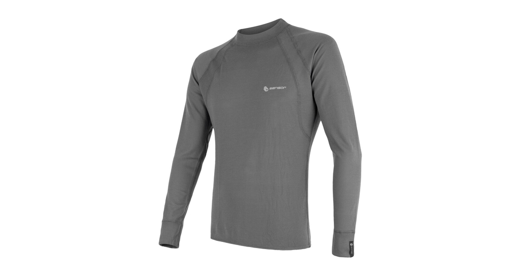 Pánské triko dl.rukávSENSOR DOUBLE FACE šedá 