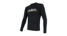 Pánské triko dl.rukáv SENSOR MERINO DF ADVENTURE černá 