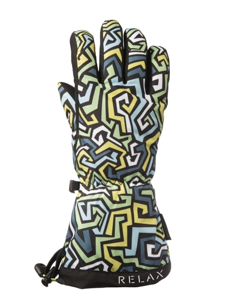 Dětské lyžařské rukavice Relax PUZZY RR15R-green